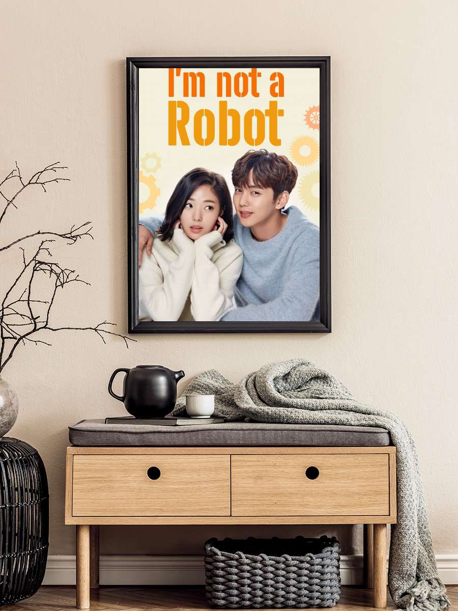 I Am Not a Robot - 로봇이 아니야 Dizi Tablo Siyah Çerçeveli Dizi Poster Duvar Tablo