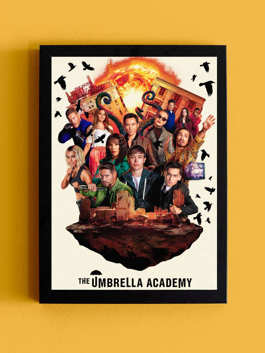 The Umbrella Academy Dizi Tablo Siyah Çerçeveli Dizi Poster Duvar Tablo