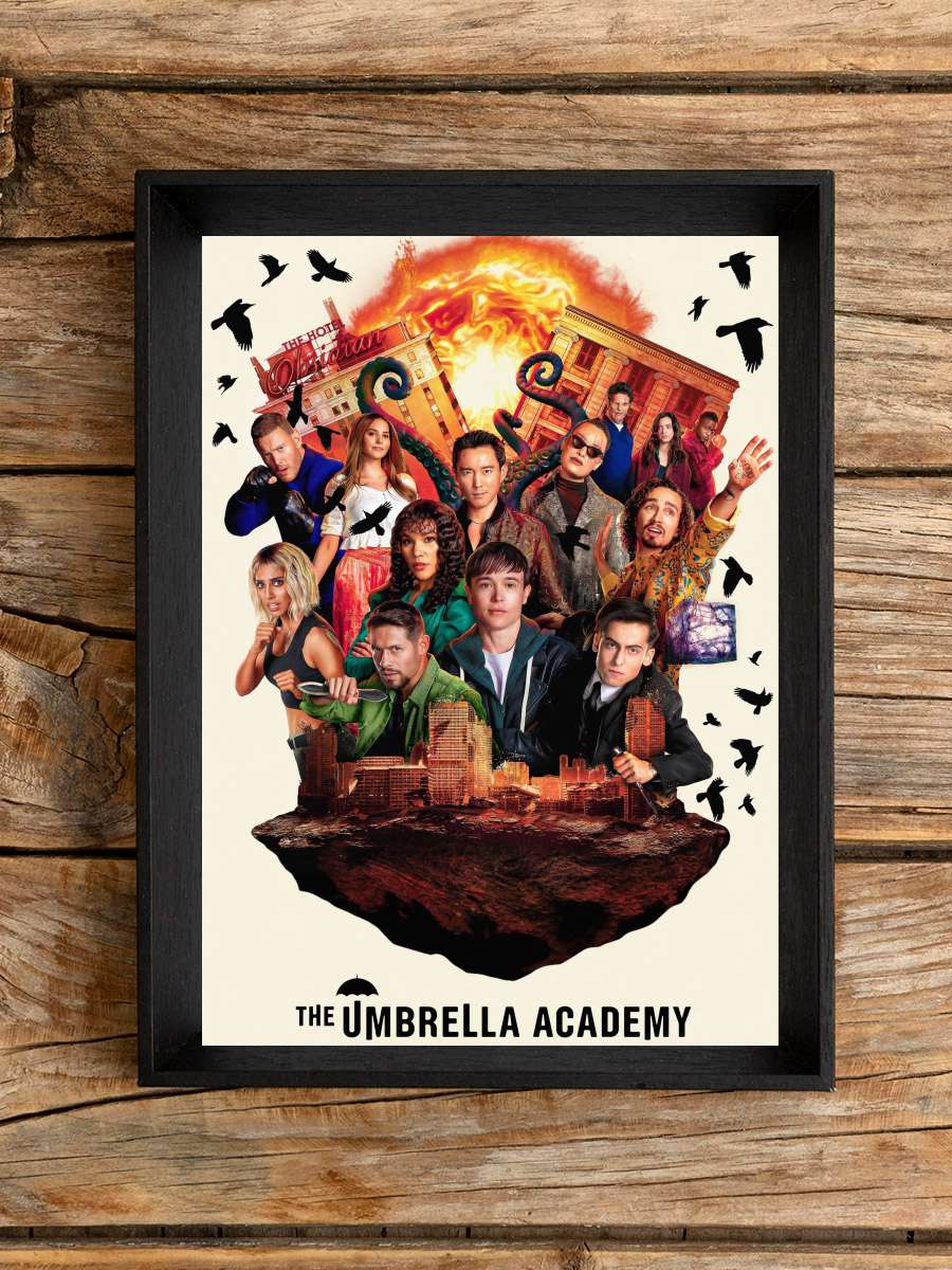 The Umbrella Academy Dizi Tablo Siyah Çerçeveli Dizi Poster Duvar Tablo