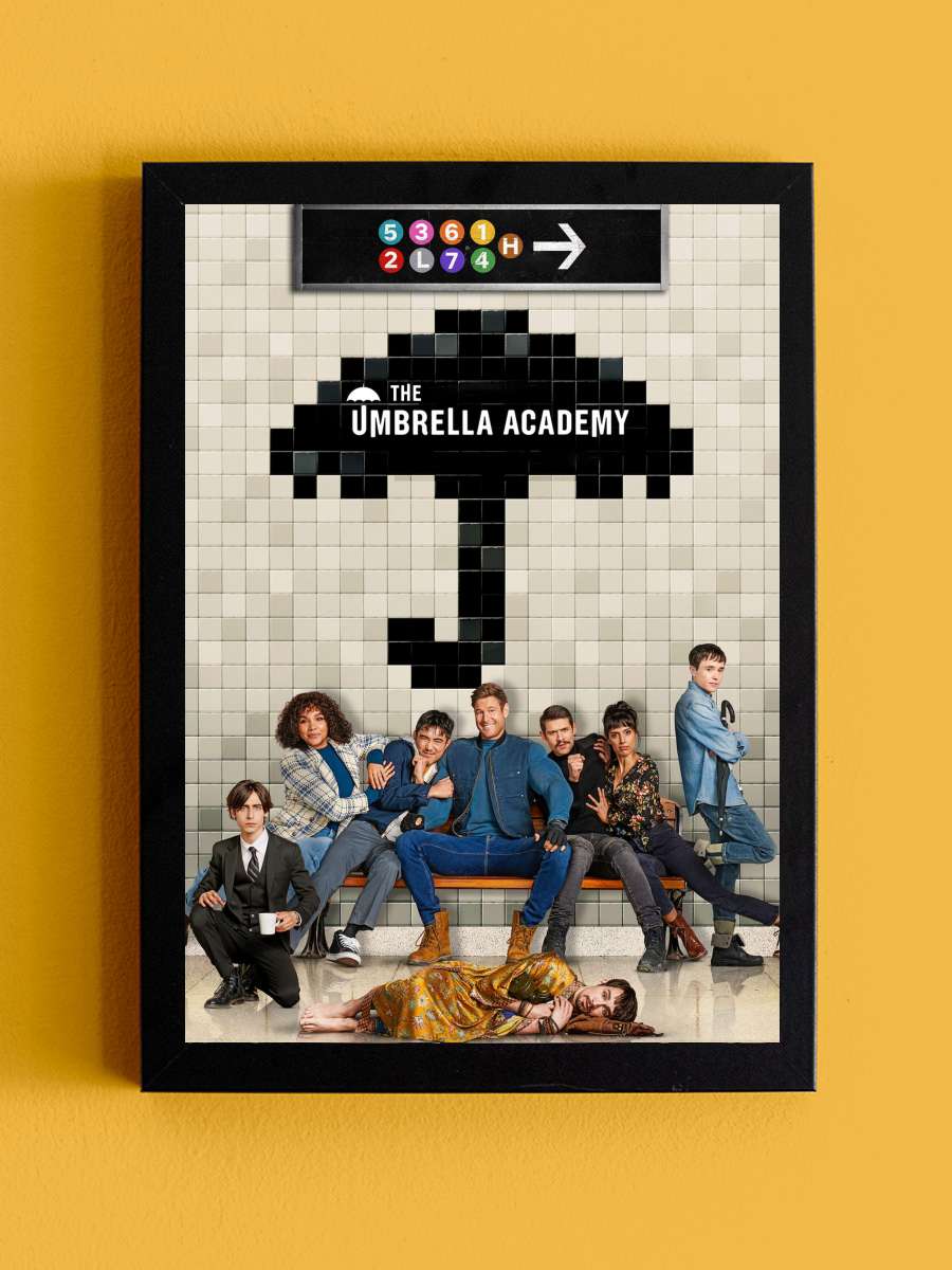 The Umbrella Academy Dizi Tablo Siyah Çerçeveli Dizi Poster Duvar Tablo