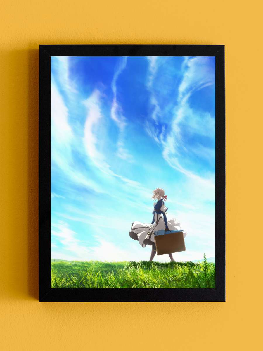 Violet Evergarden - ヴァイオレット・エヴァーガーデン Dizi Tablo Siyah Çerçeveli Dizi Poster Duvar Tablo