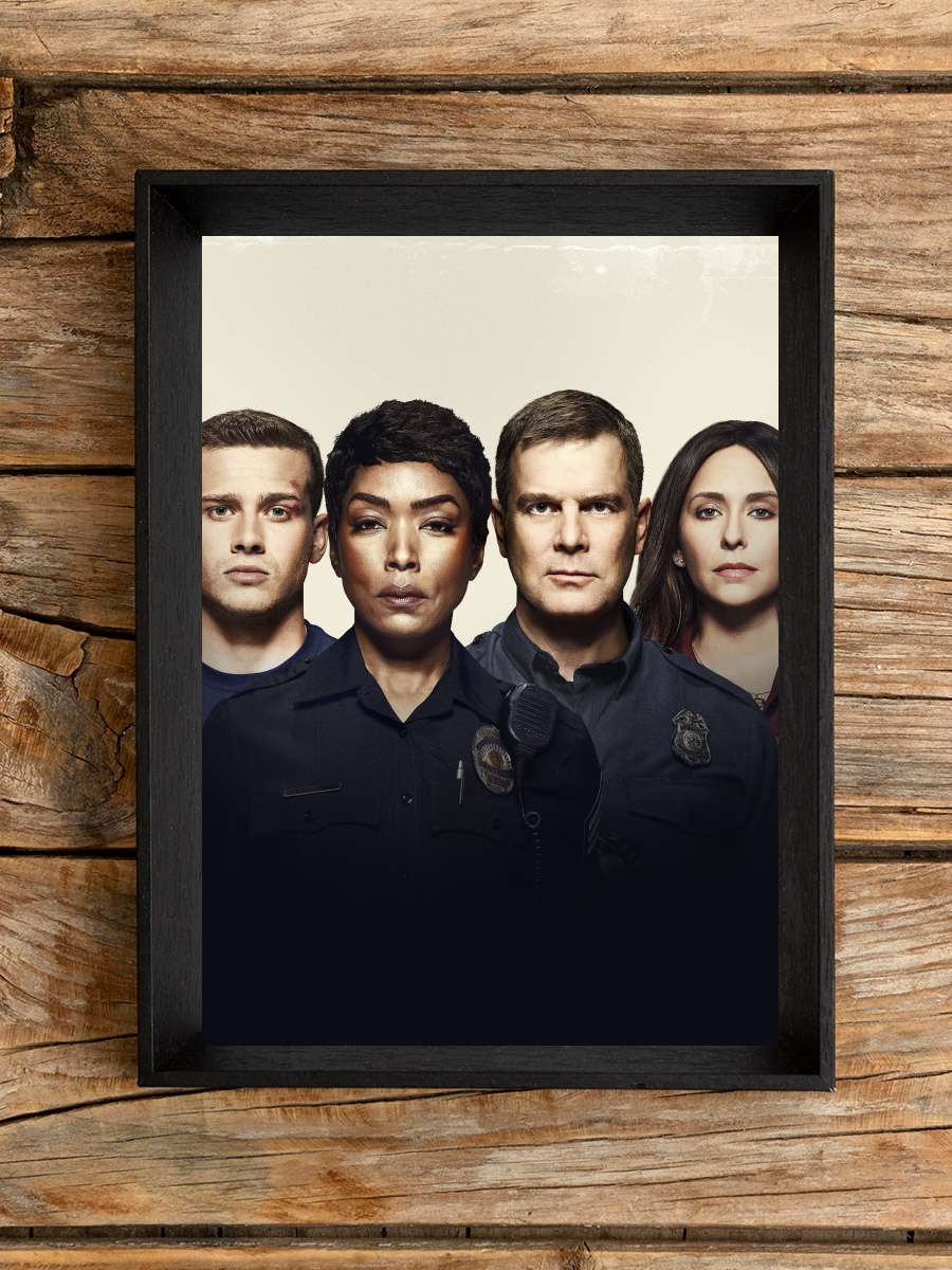 9-1-1 Dizi Tablo Siyah Çerçeveli Dizi Poster Duvar Tablo