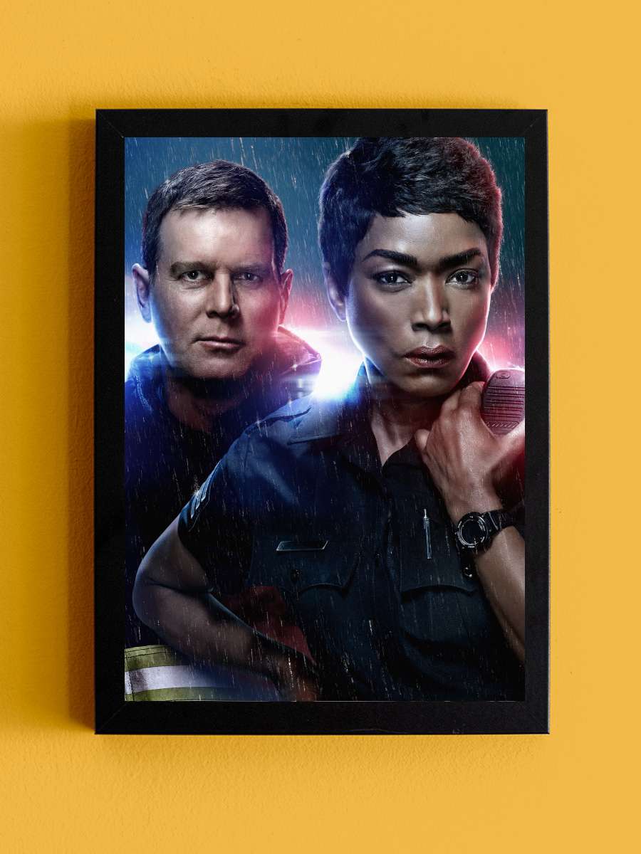 9-1-1 Dizi Tablo Siyah Çerçeveli Dizi Poster Duvar Tablo