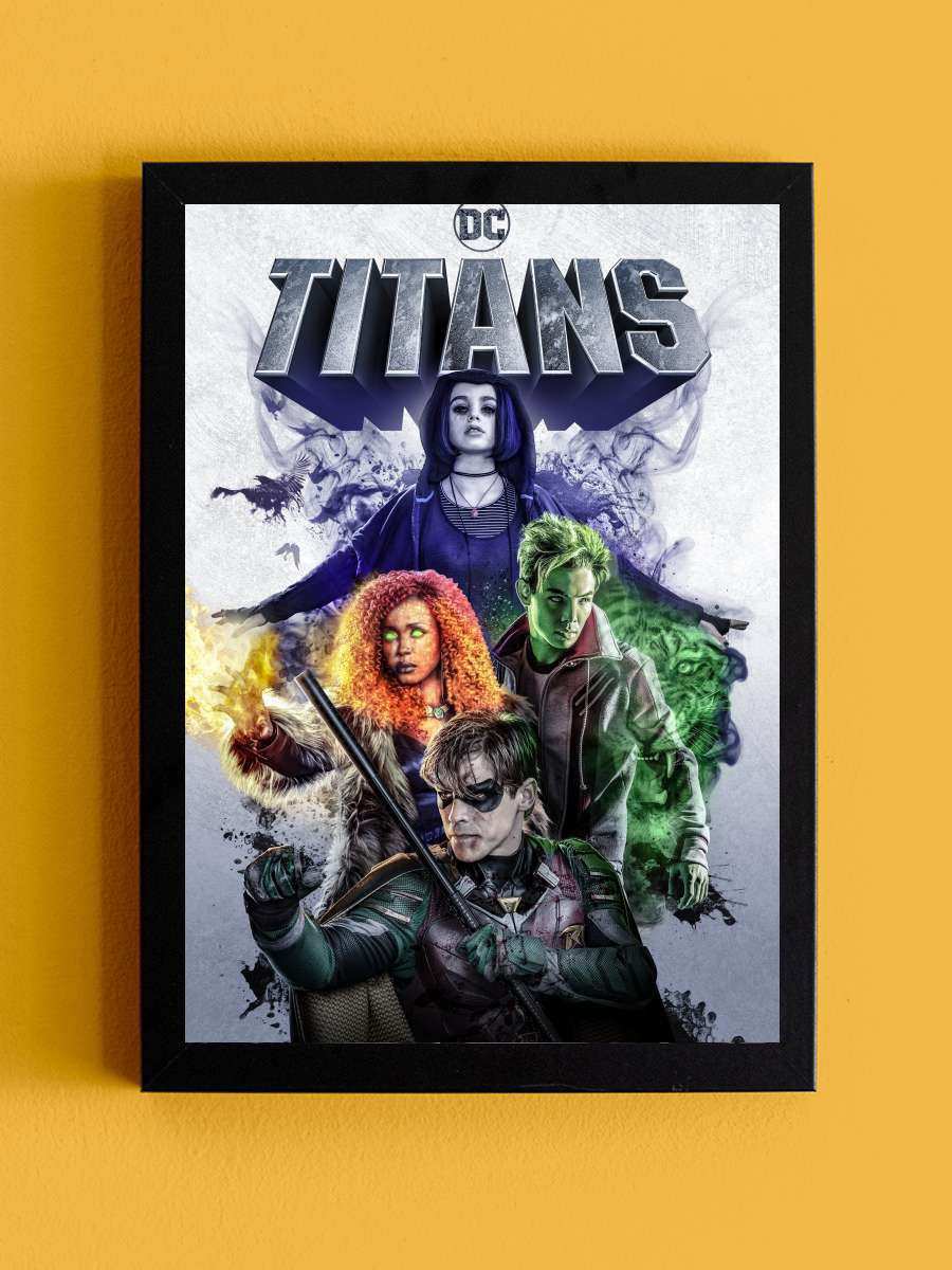 Titans Dizi Tablo Siyah Çerçeveli Dizi Poster Duvar Tablo