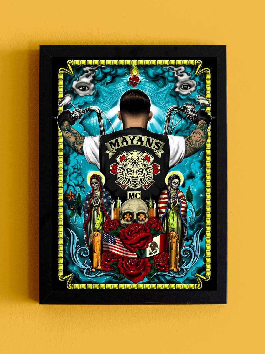 Mayans M.C. Dizi Tablo Siyah Çerçeveli Dizi Poster Duvar Tablo