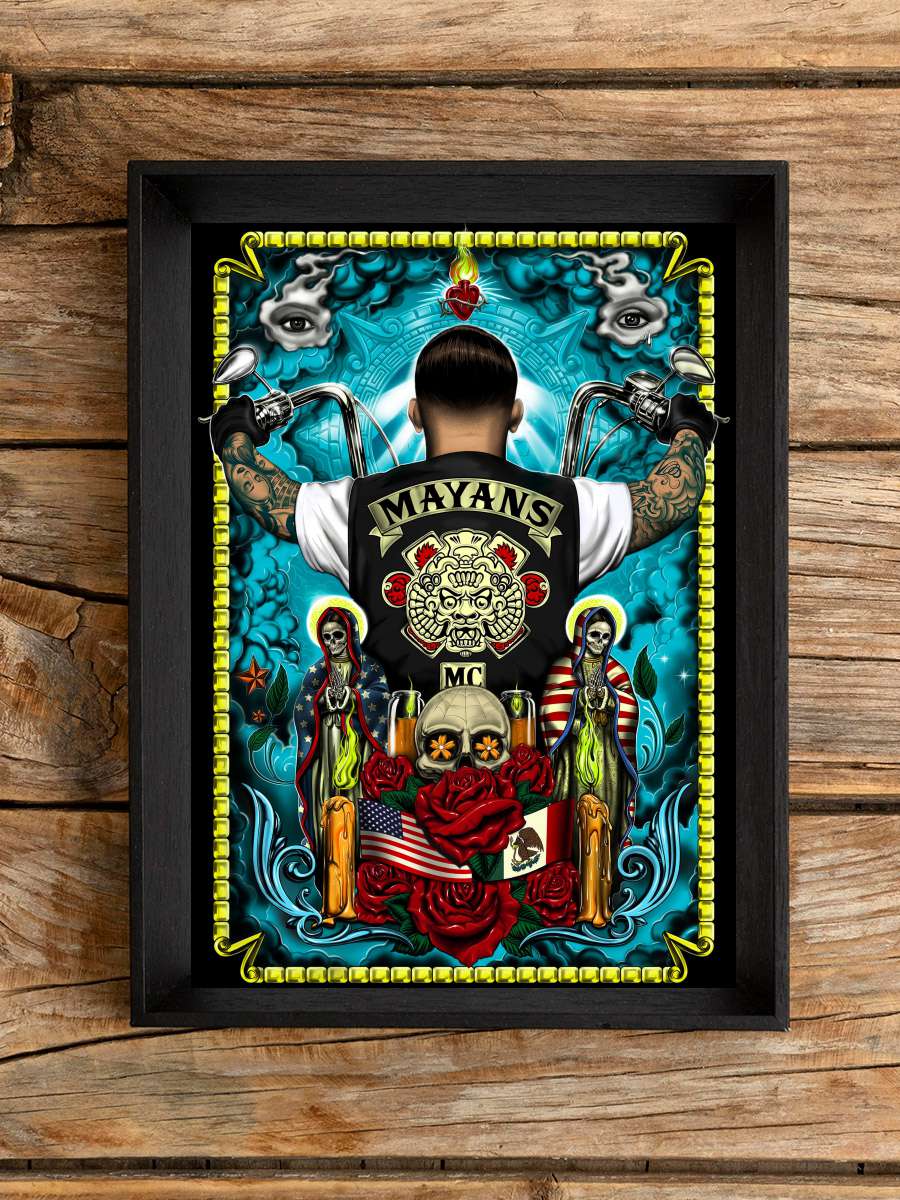 Mayans M.C. Dizi Tablo Siyah Çerçeveli Dizi Poster Duvar Tablo