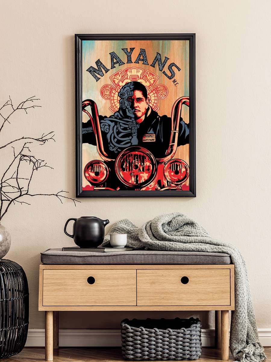 Mayans M.C. Dizi Tablo Siyah Çerçeveli Dizi Poster Duvar Tablo