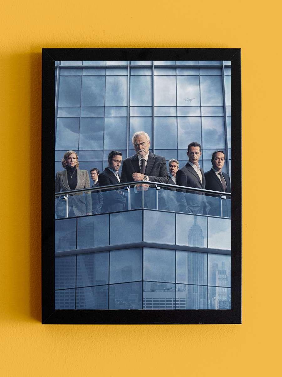 Succession Dizi Tablo Siyah Çerçeveli Dizi Poster Duvar Tablo