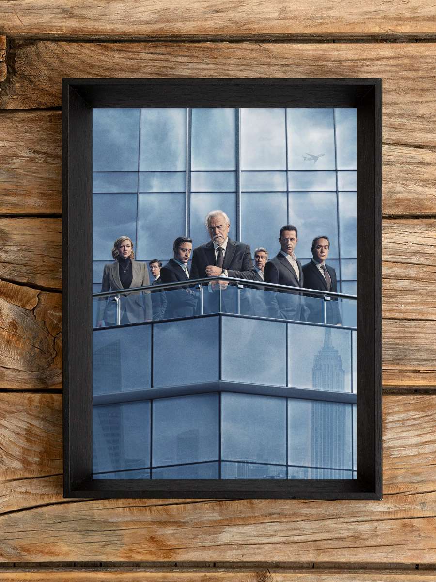 Succession Dizi Tablo Siyah Çerçeveli Dizi Poster Duvar Tablo