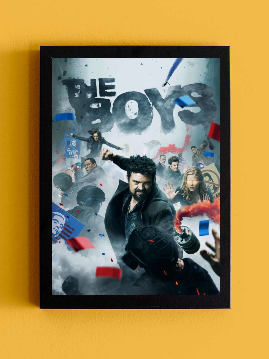 The Boys Dizi Tablo Siyah Çerçeveli Dizi Poster Duvar Tablo