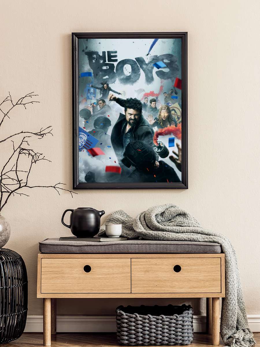 The Boys Dizi Tablo Siyah Çerçeveli Dizi Poster Duvar Tablo