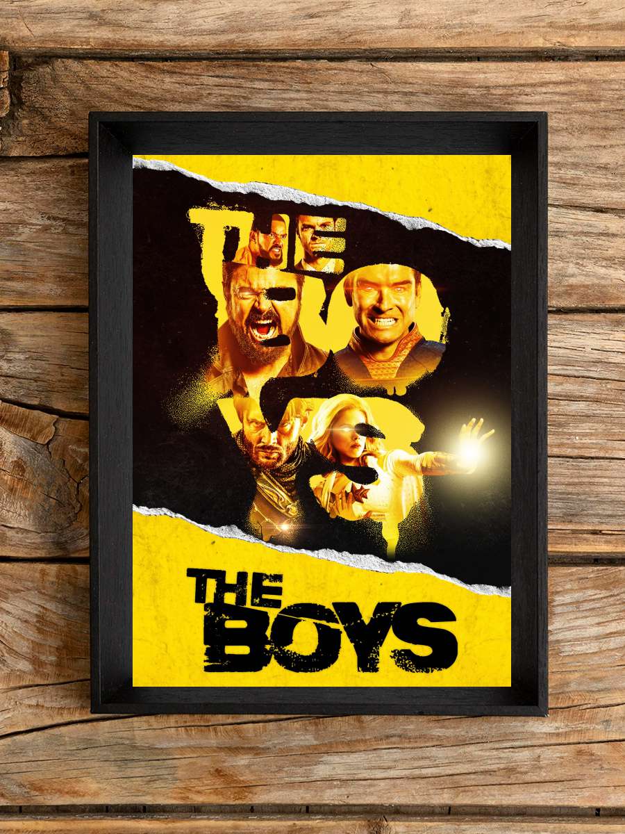 The Boys Dizi Tablo Siyah Çerçeveli Dizi Poster Duvar Tablo