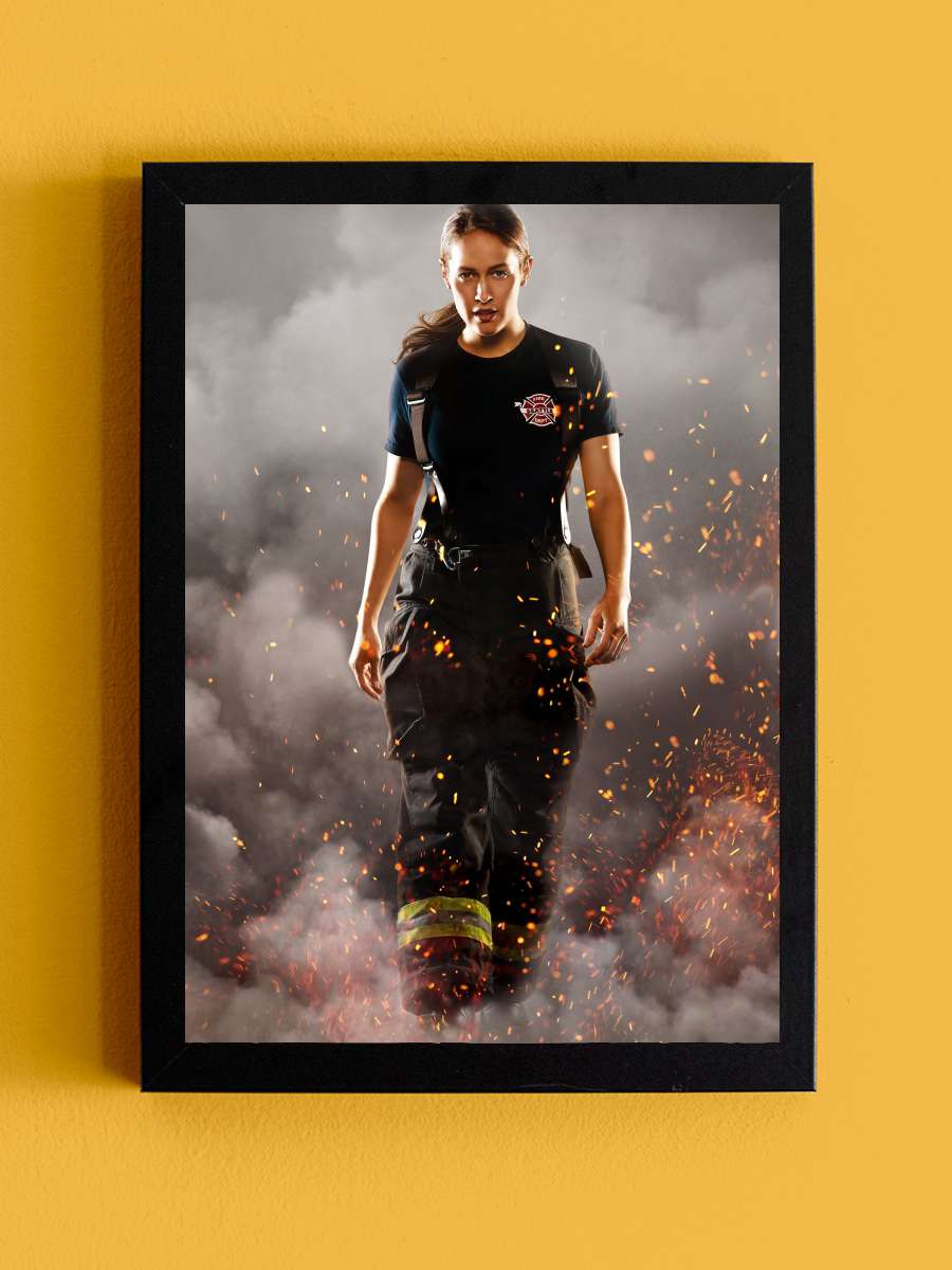 Station 19 Dizi Tablo Siyah Çerçeveli Dizi Poster Duvar Tablo