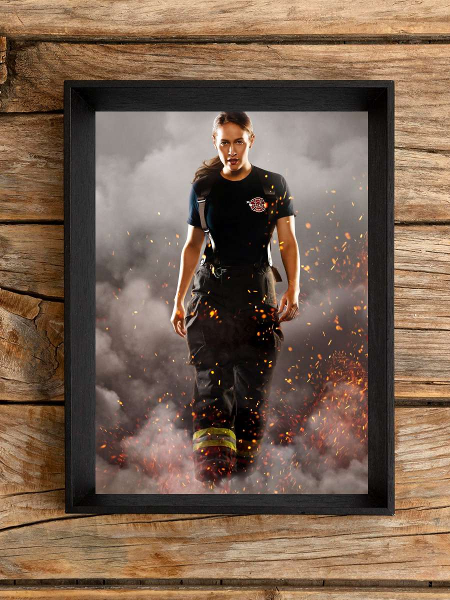 Station 19 Dizi Tablo Siyah Çerçeveli Dizi Poster Duvar Tablo