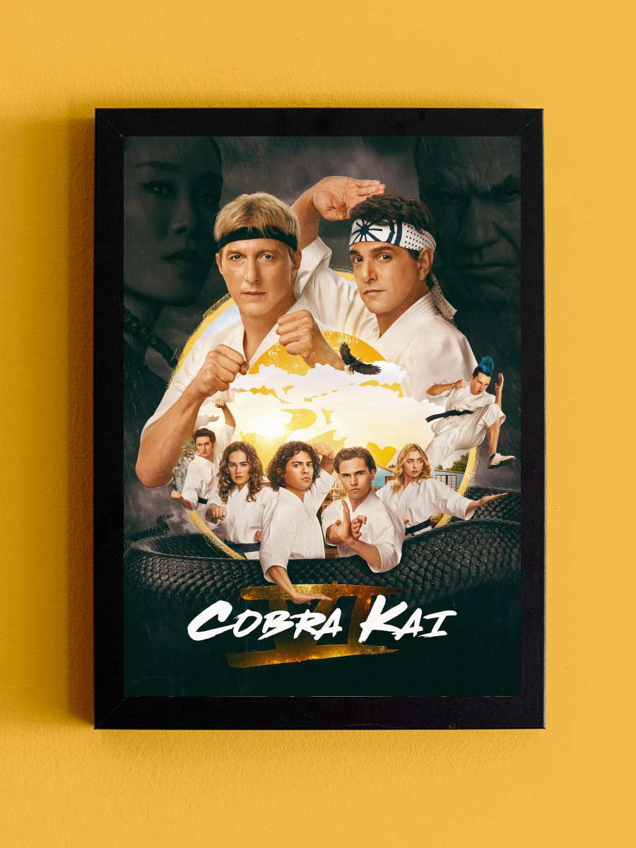 Cobra Kai Dizi Tablo Siyah Çerçeveli Dizi Poster Duvar Tablo