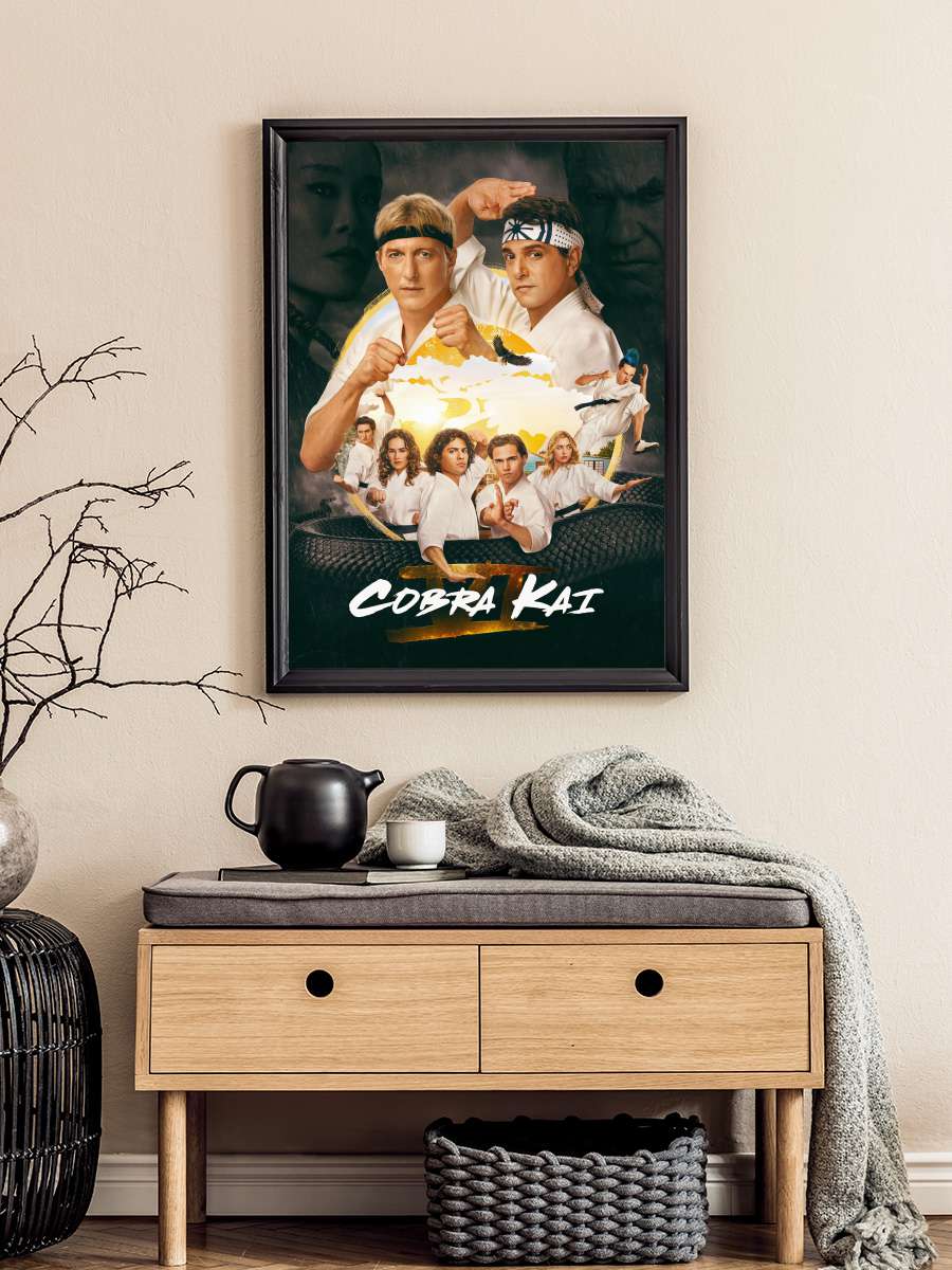 Cobra Kai Dizi Tablo Siyah Çerçeveli Dizi Poster Duvar Tablo