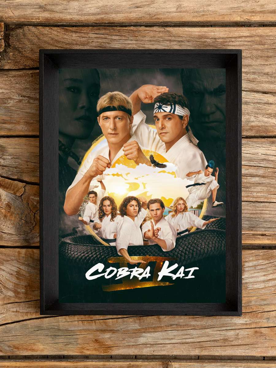 Cobra Kai Dizi Tablo Siyah Çerçeveli Dizi Poster Duvar Tablo