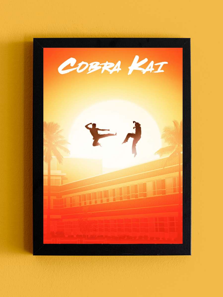 Cobra Kai Dizi Tablo Siyah Çerçeveli Dizi Poster Duvar Tablo