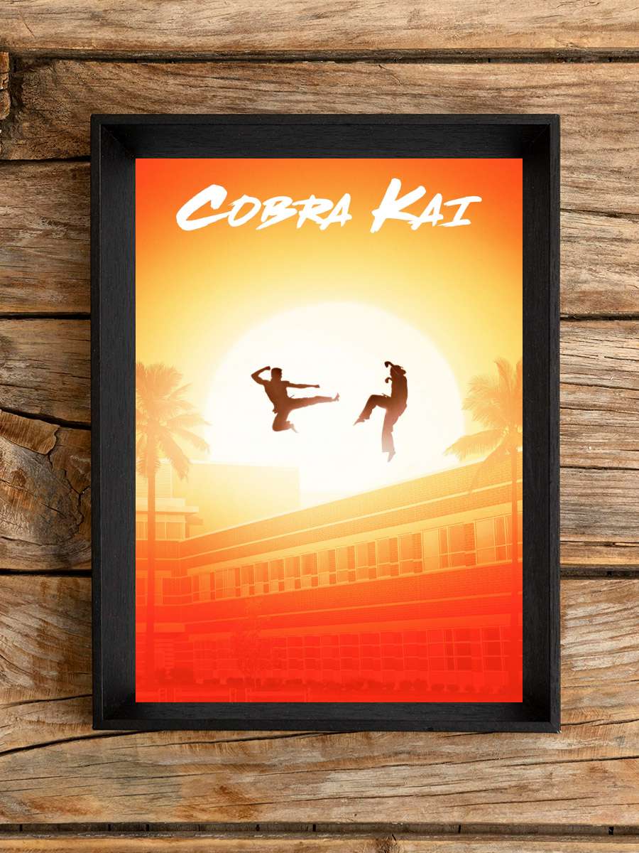 Cobra Kai Dizi Tablo Siyah Çerçeveli Dizi Poster Duvar Tablo