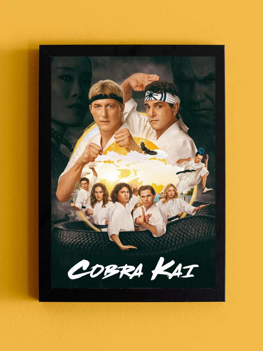 Cobra Kai Dizi Tablo Siyah Çerçeveli Dizi Poster Duvar Tablo