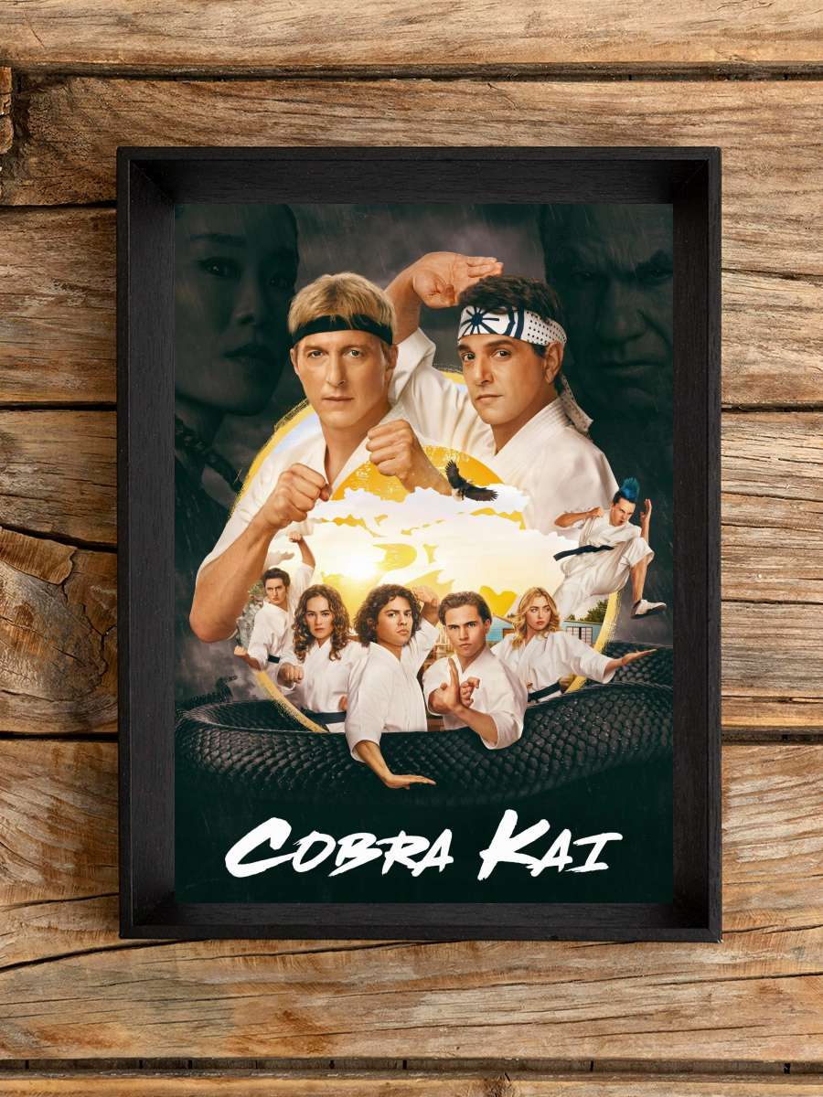 Cobra Kai Dizi Tablo Siyah Çerçeveli Dizi Poster Duvar Tablo