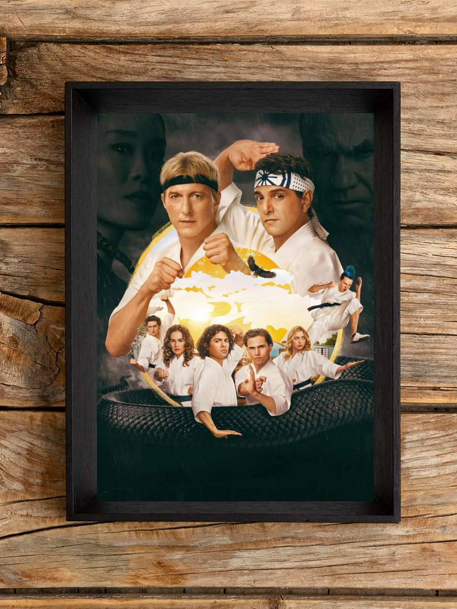 Cobra Kai Dizi Tablo Siyah Çerçeveli Dizi Poster Duvar Tablo