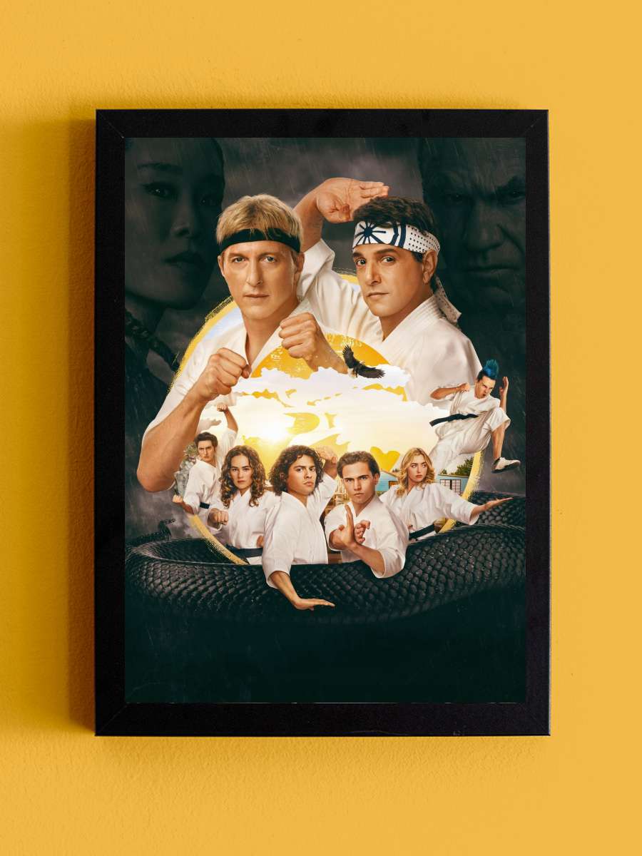 Cobra Kai Dizi Tablo Siyah Çerçeveli Dizi Poster Duvar Tablo