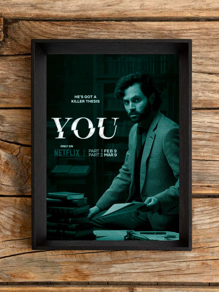 You Dizi Tablo Siyah Çerçeveli Dizi Poster Duvar Tablo