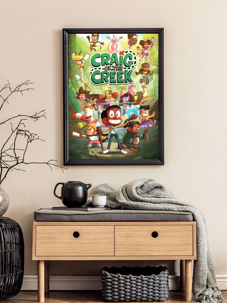 Craig'in Krallığı - Craig of the Creek Dizi Tablo Siyah Çerçeveli Dizi Poster Duvar Tablo