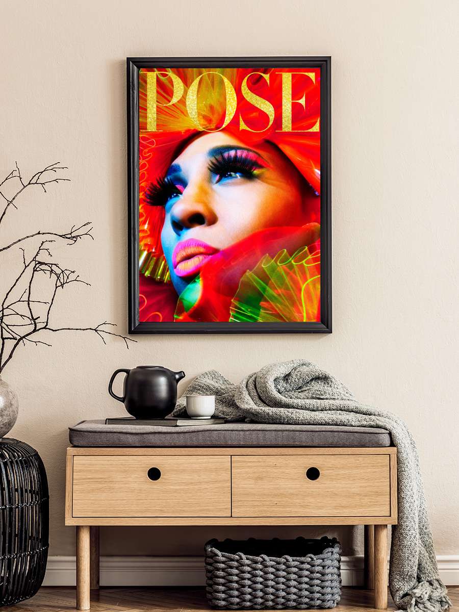 Pose - POSE Dizi Tablo Siyah Çerçeveli Dizi Poster Duvar Tablo