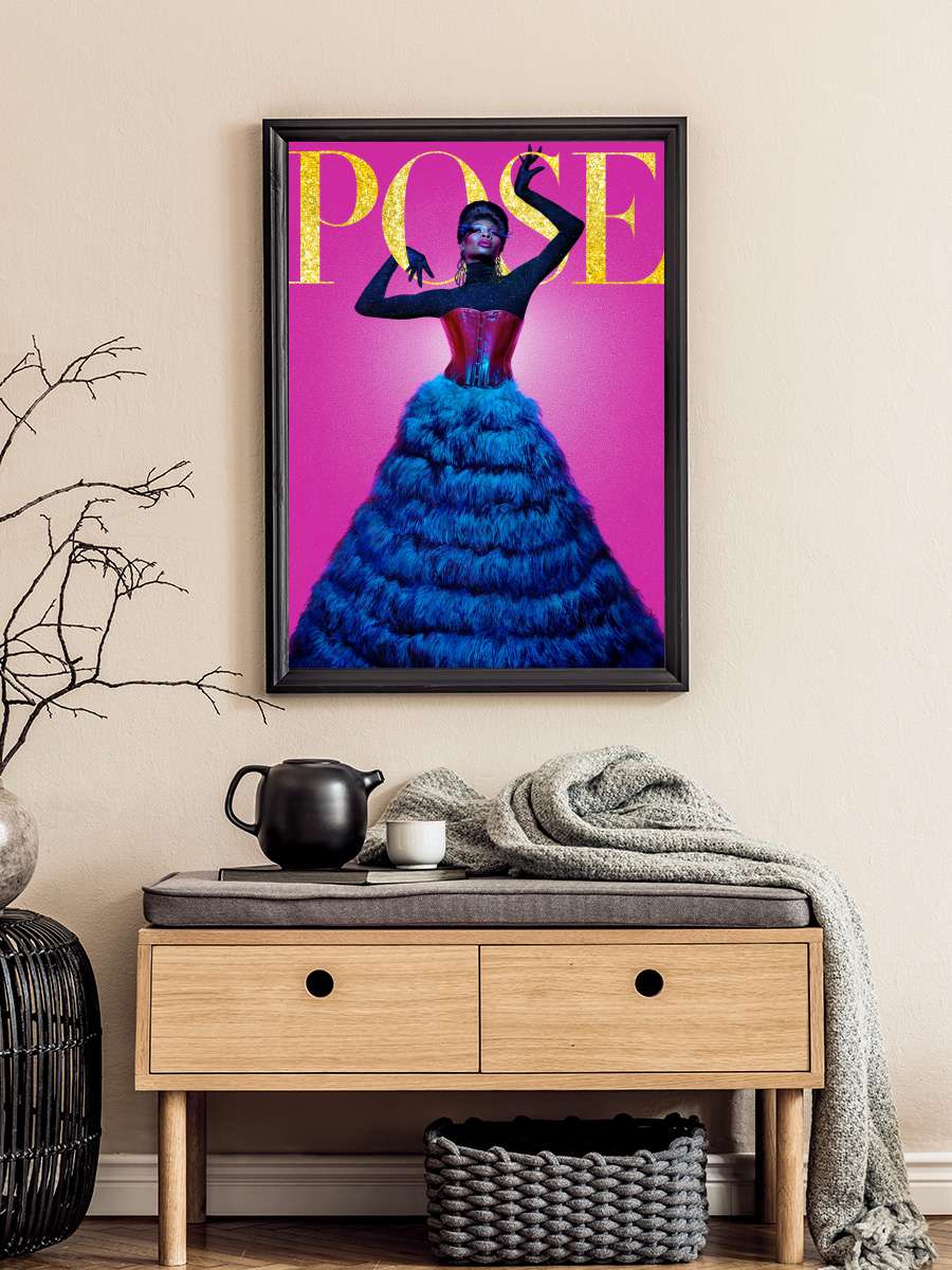 Pose - POSE Dizi Tablo Siyah Çerçeveli Dizi Poster Duvar Tablo