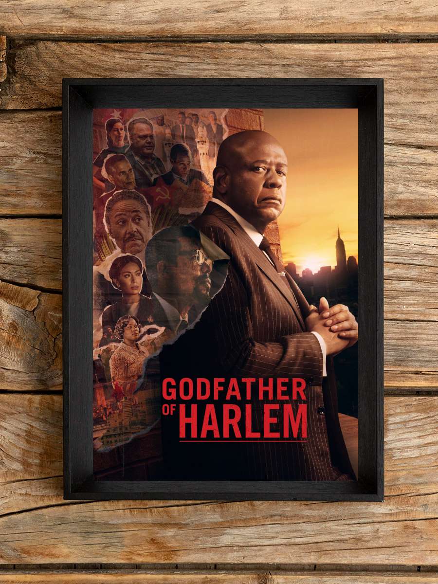 Godfather of Harlem Dizi Tablo Siyah Çerçeveli Dizi Poster Duvar Tablo