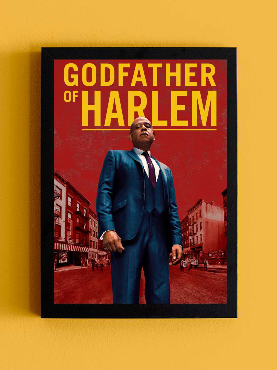 Godfather of Harlem Dizi Tablo Siyah Çerçeveli Dizi Poster Duvar Tablo