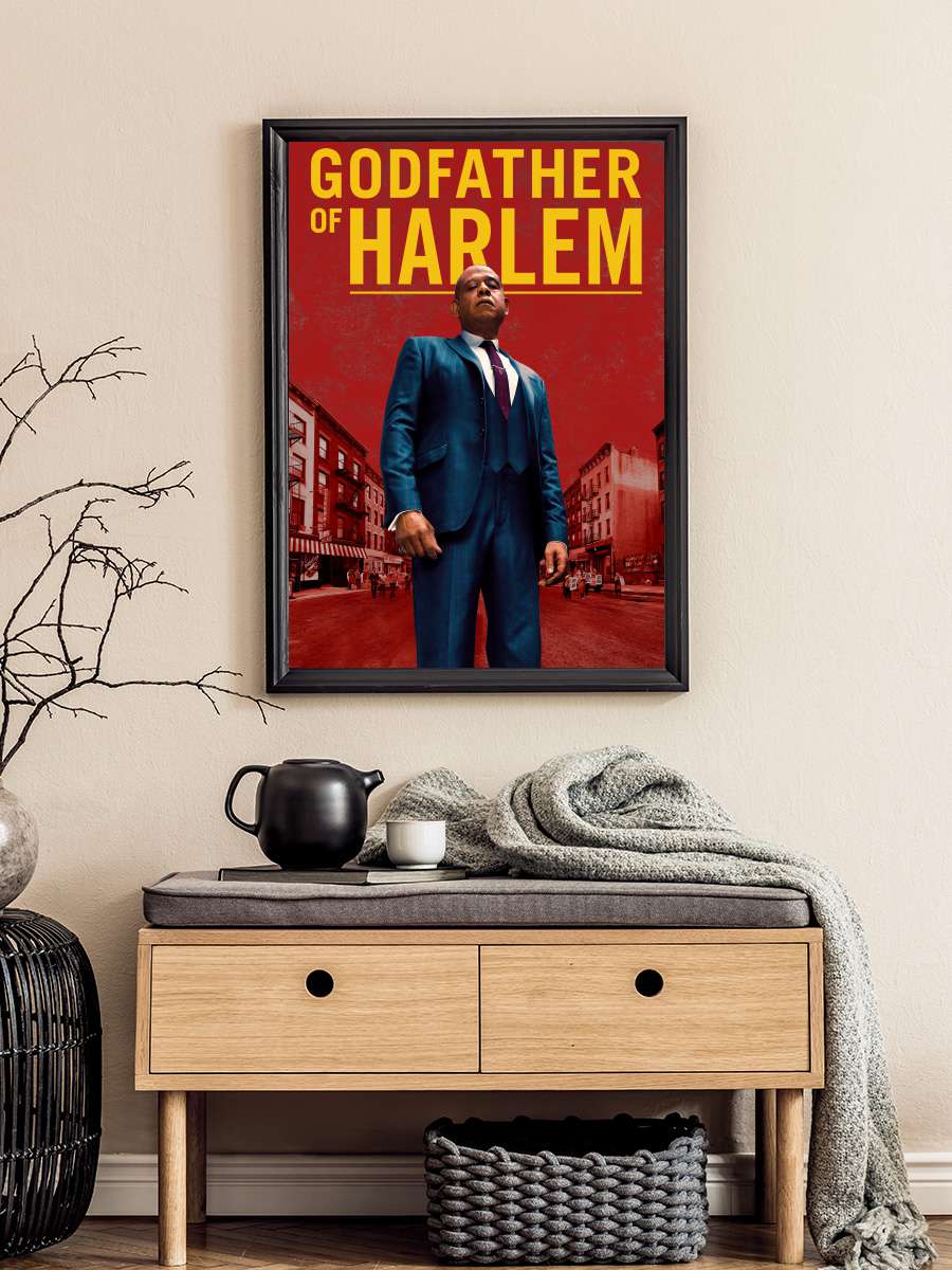 Godfather of Harlem Dizi Tablo Siyah Çerçeveli Dizi Poster Duvar Tablo