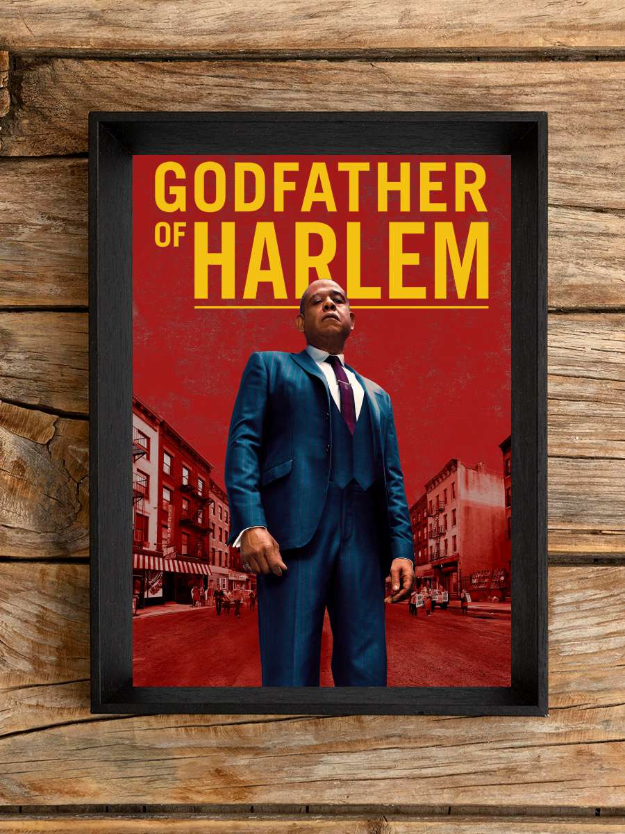 Godfather of Harlem Dizi Tablo Siyah Çerçeveli Dizi Poster Duvar Tablo