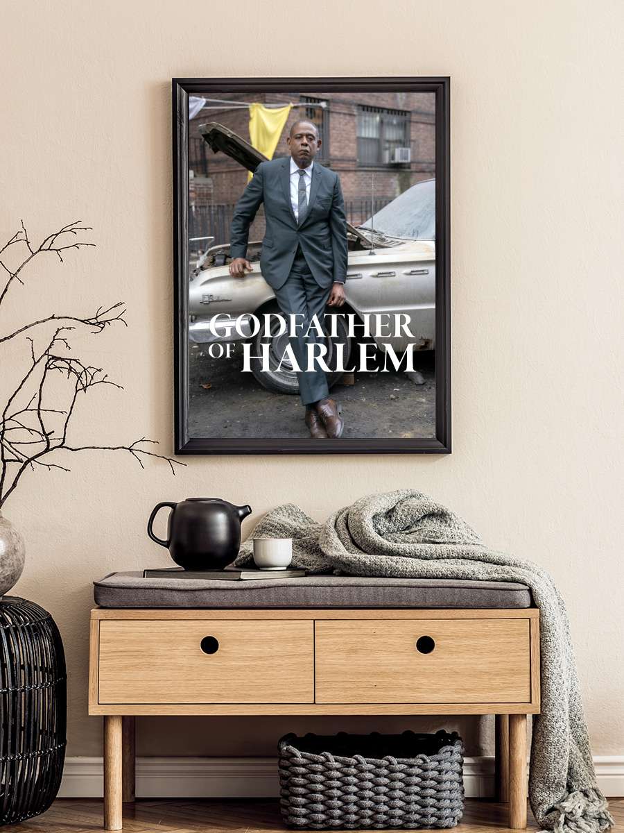 Godfather of Harlem Dizi Tablo Siyah Çerçeveli Dizi Poster Duvar Tablo