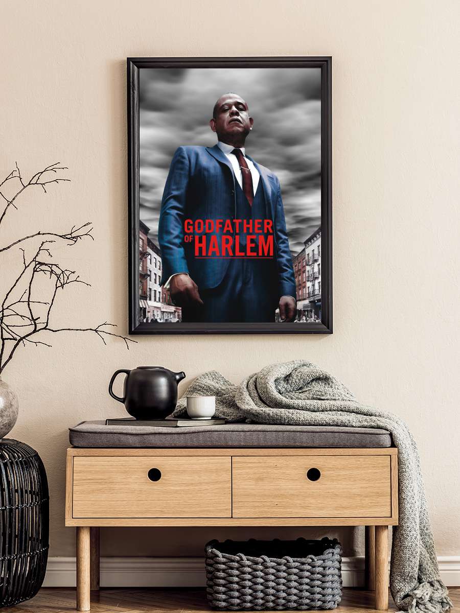 Godfather of Harlem Dizi Tablo Siyah Çerçeveli Dizi Poster Duvar Tablo