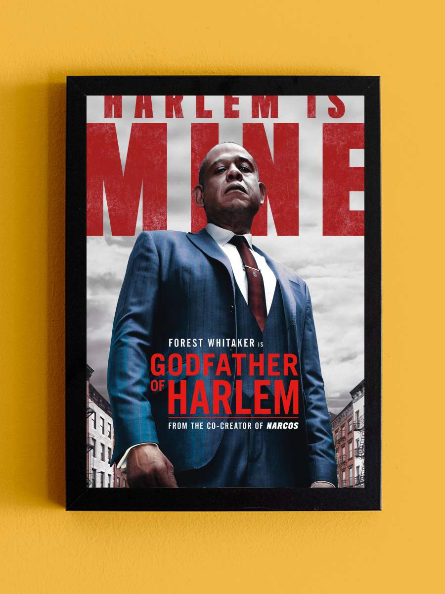 Godfather of Harlem Dizi Tablo Siyah Çerçeveli Dizi Poster Duvar Tablo