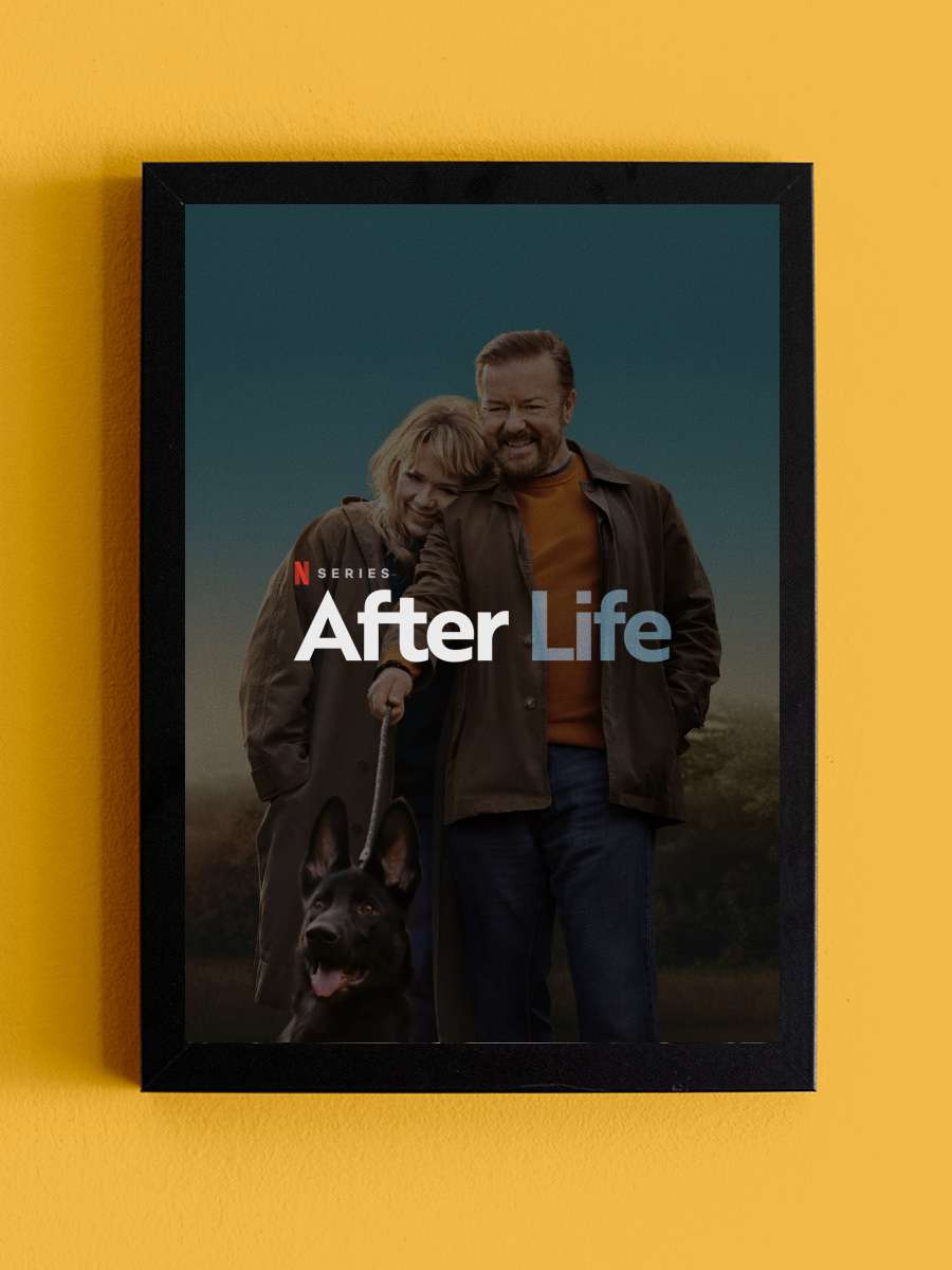 After Life Dizi Tablo Siyah Çerçeveli Dizi Poster Duvar Tablo