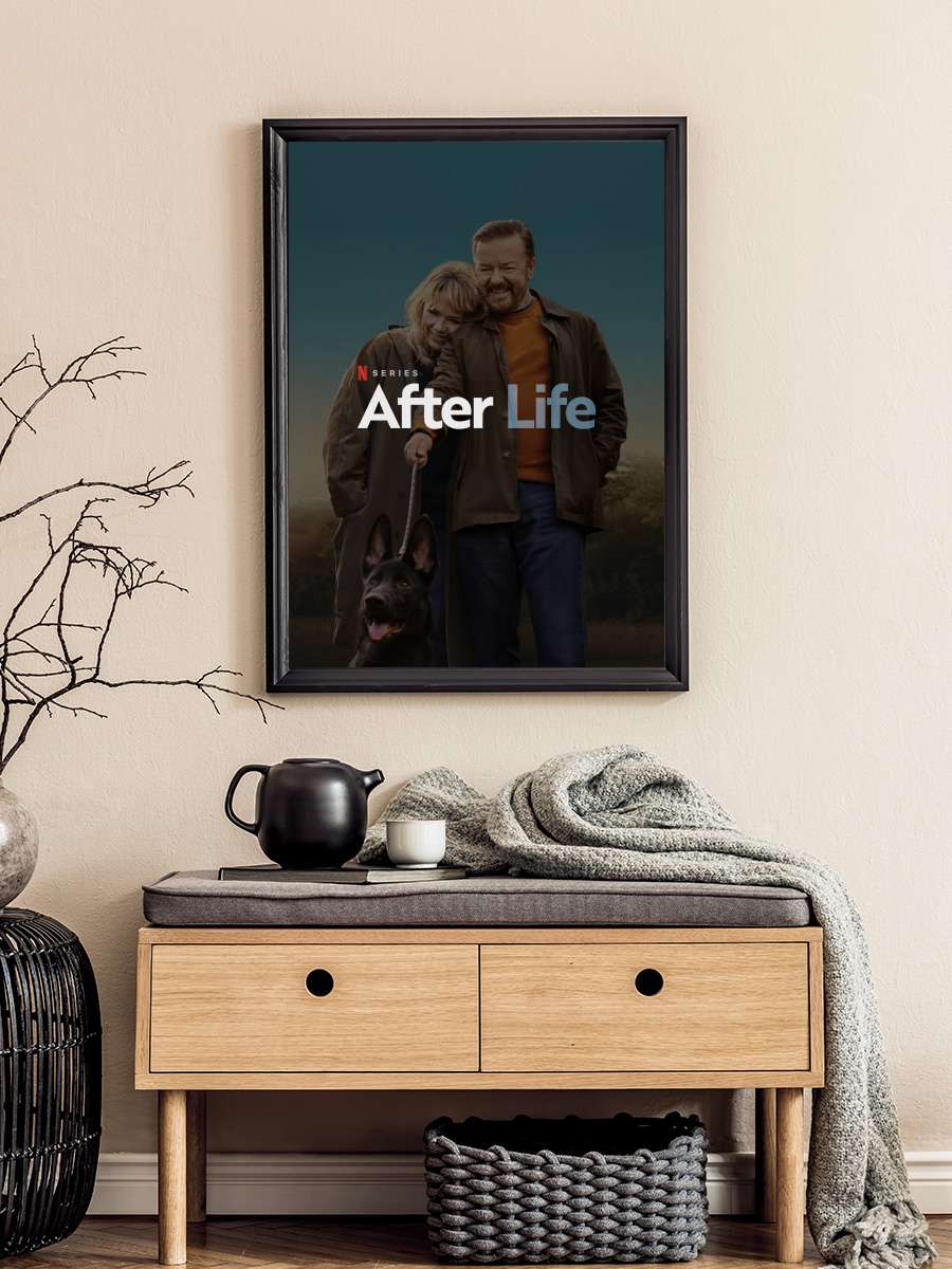 After Life Dizi Tablo Siyah Çerçeveli Dizi Poster Duvar Tablo