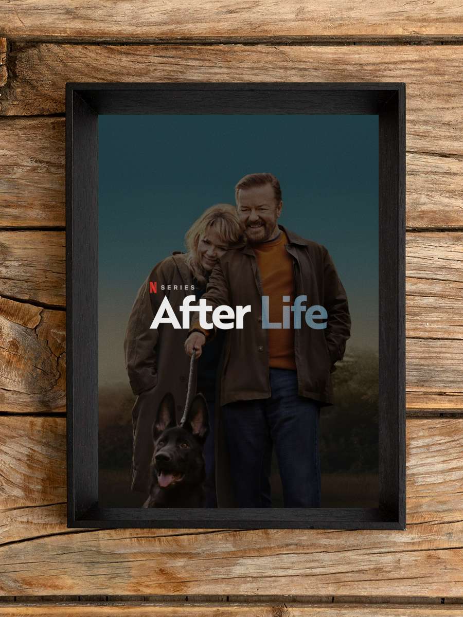 After Life Dizi Tablo Siyah Çerçeveli Dizi Poster Duvar Tablo