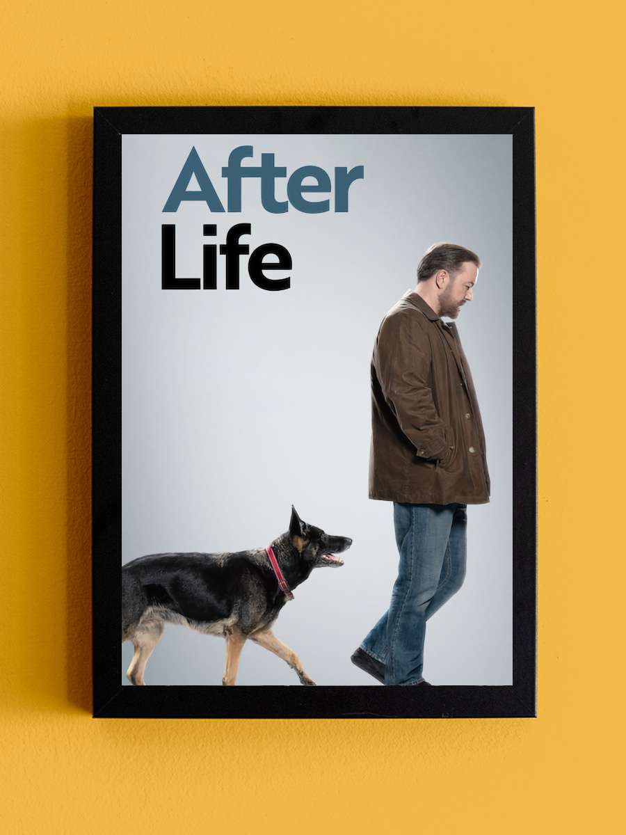 After Life Dizi Tablo Siyah Çerçeveli Dizi Poster Duvar Tablo