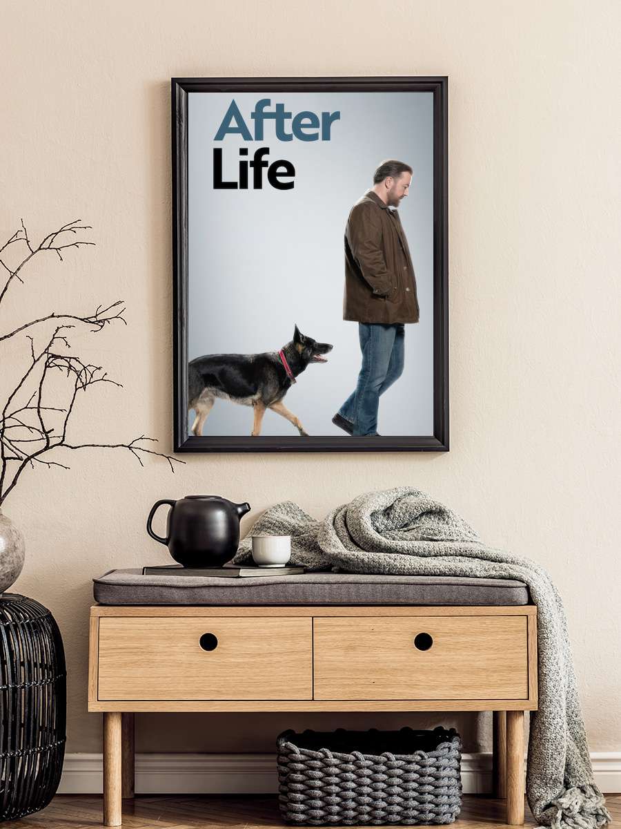 After Life Dizi Tablo Siyah Çerçeveli Dizi Poster Duvar Tablo