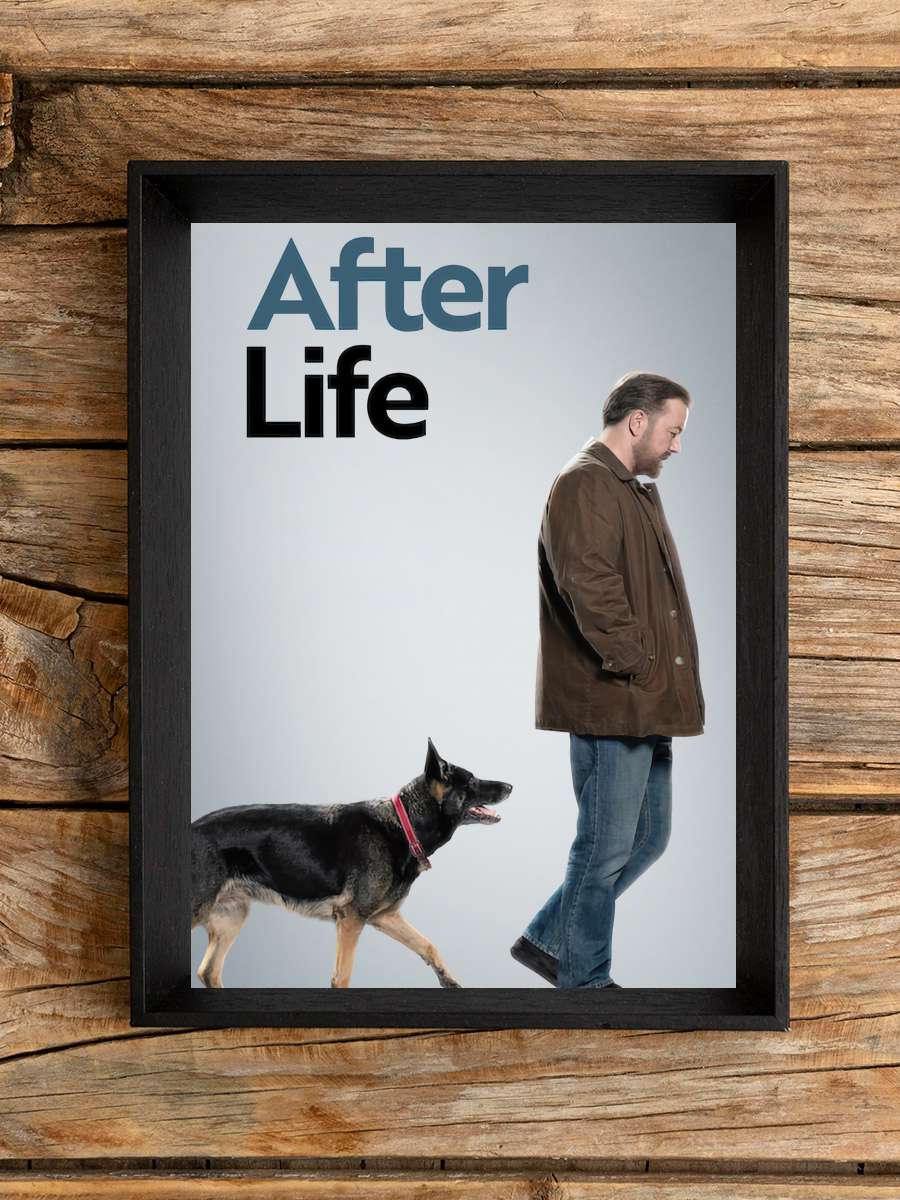 After Life Dizi Tablo Siyah Çerçeveli Dizi Poster Duvar Tablo