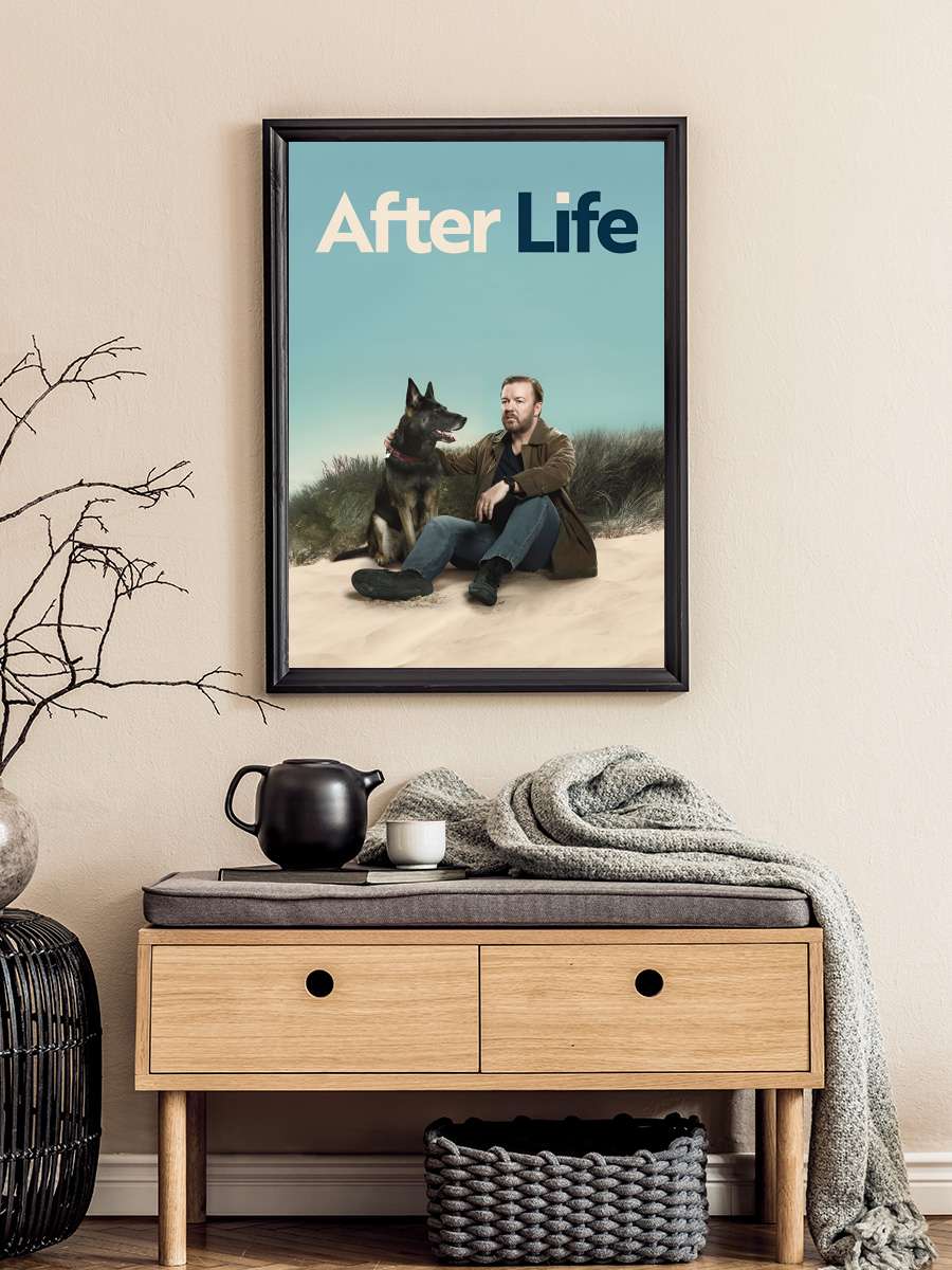 After Life Dizi Tablo Siyah Çerçeveli Dizi Poster Duvar Tablo