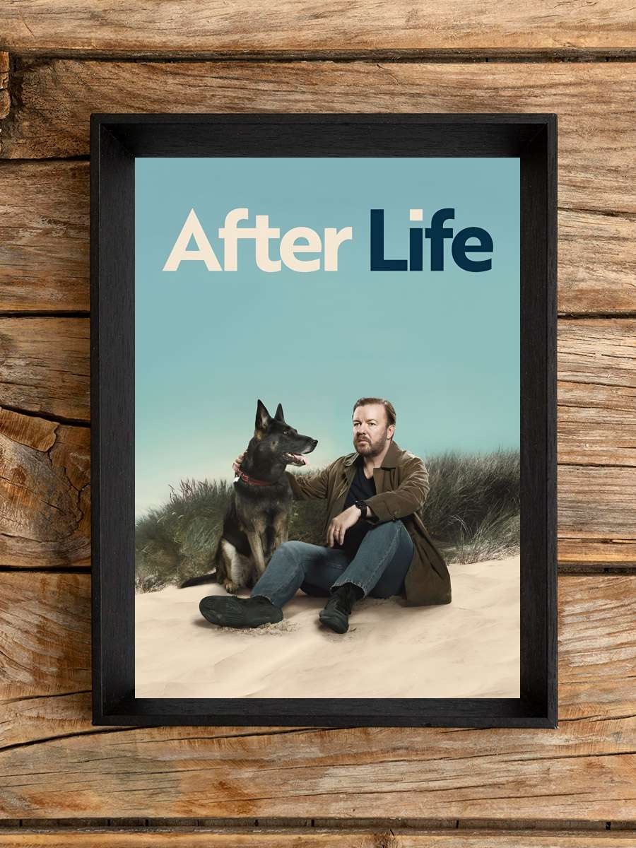 After Life Dizi Tablo Siyah Çerçeveli Dizi Poster Duvar Tablo