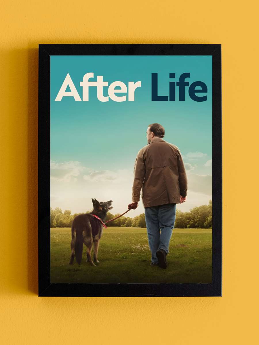 After Life Dizi Tablo Siyah Çerçeveli Dizi Poster Duvar Tablo