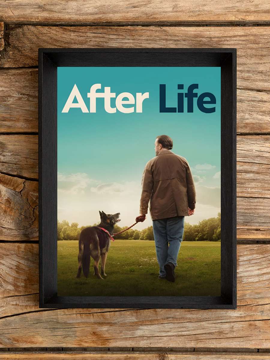 After Life Dizi Tablo Siyah Çerçeveli Dizi Poster Duvar Tablo