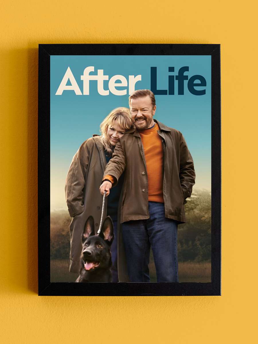 After Life Dizi Tablo Siyah Çerçeveli Dizi Poster Duvar Tablo