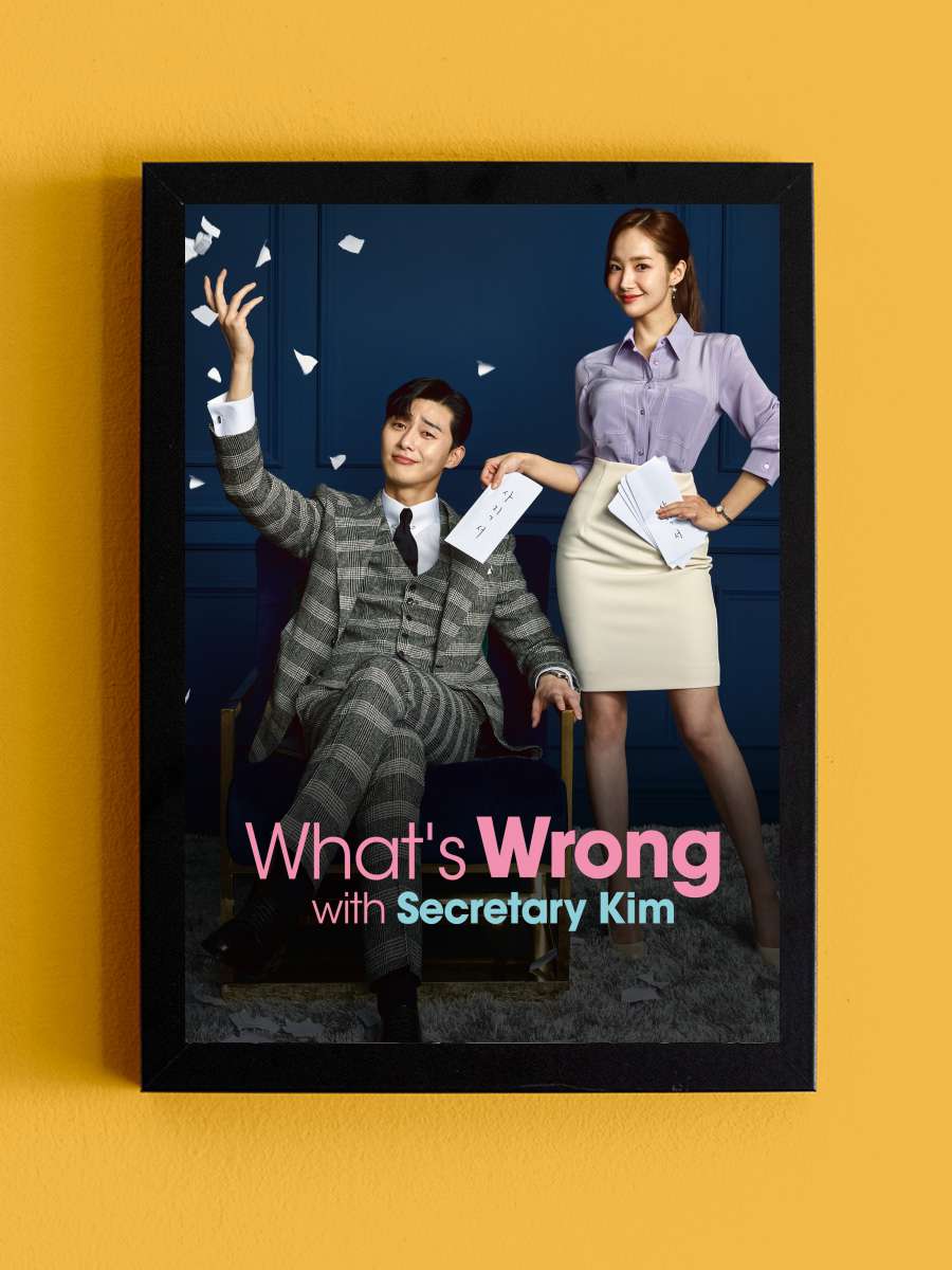 Why Secretary Kim - 김비서가 왜 그럴까 Dizi Tablo Siyah Çerçeveli Dizi Poster Duvar Tablo